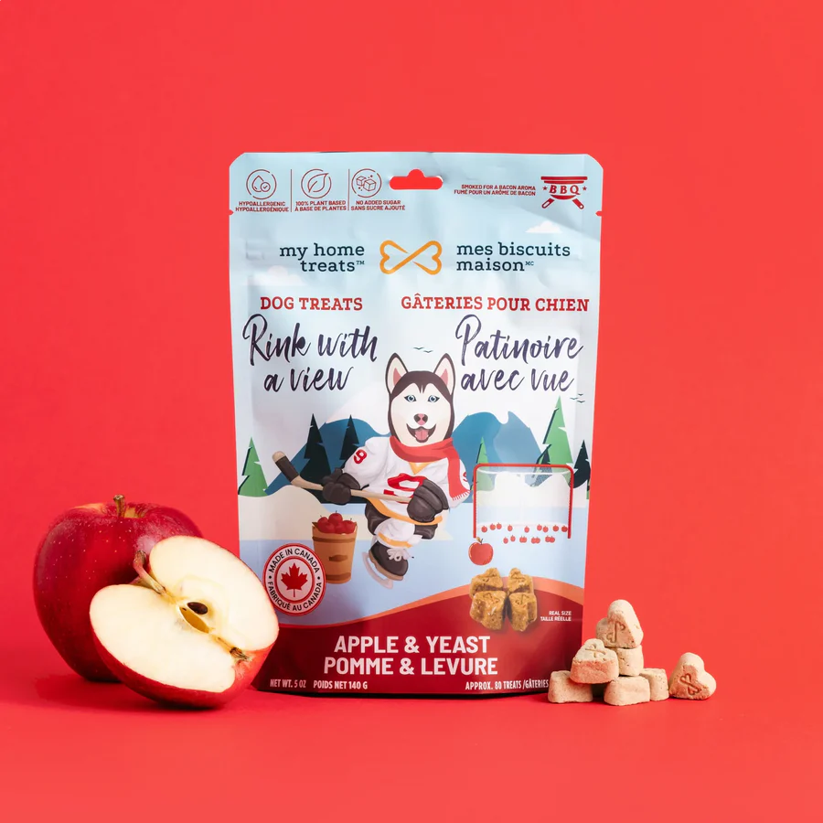 MBM Gâterie biscuit à la pomme pour chien 140g - Patinoire avec vue