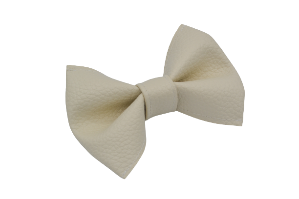 Boucle en cuirette - BLANCHE CRÈME TEXTURÉE