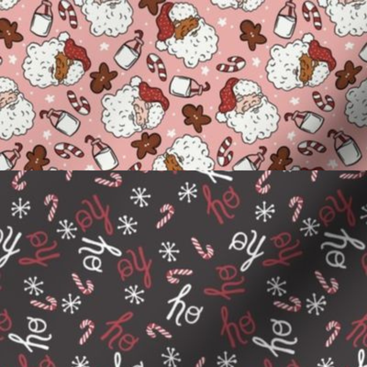 Papa noël hoho rose - XL