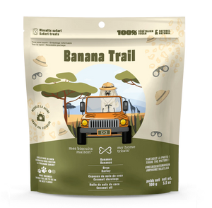 MBM Gâterie hypoallergénique pour chien Banana Trail - 100g