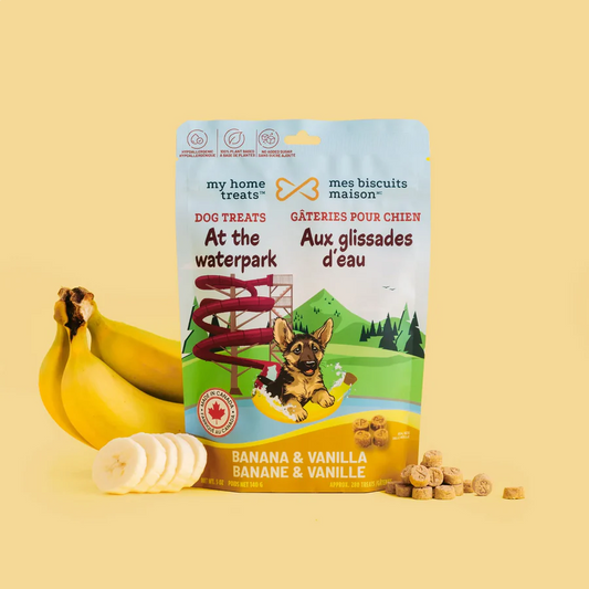 MBM Gâterie biscuit à la banane pour chien 140g - Aux glissades d'eau