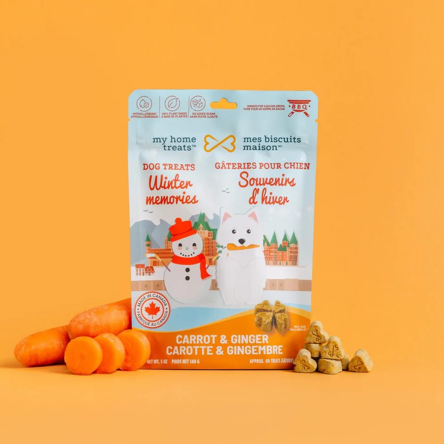 MBM Gâterie biscuit à la carotte pour chien - Souvenir d'hiver