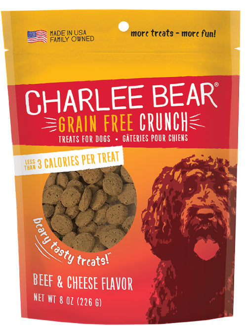 Charlee Bear Gâterie Croquante Foie De Boeuf & Fromage 226g