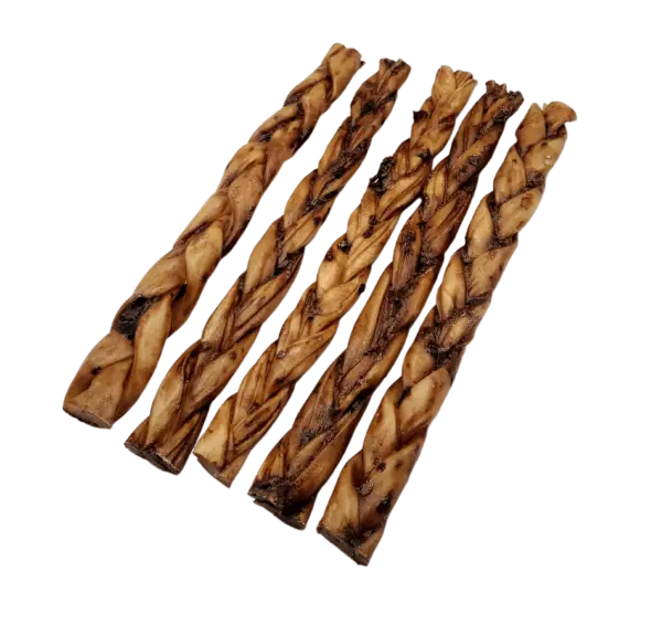Bâton collagène tressé glacé au foie de boeuf 6 ou 12"
