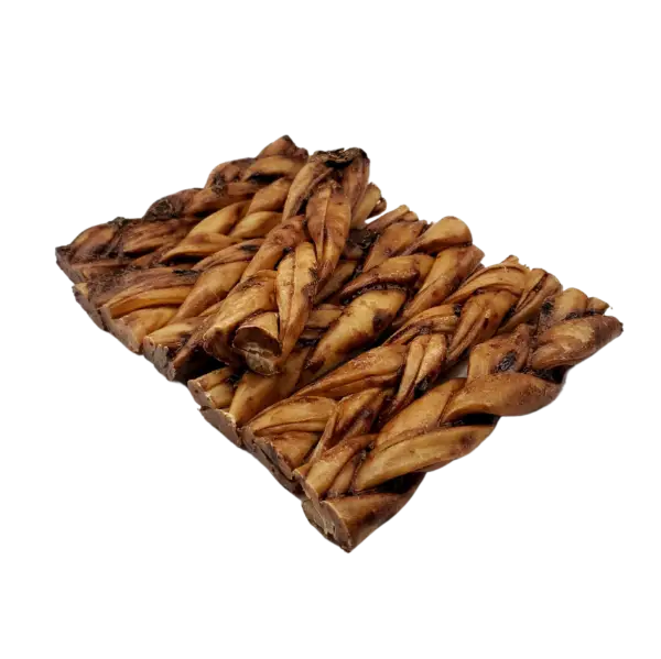 Bâton collagène tressé glacé au foie de boeuf 6 ou 12"