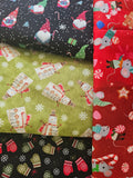Foulard de toilettage - motifs NOËL/HIVER variés ***RABAIS 50 et +***