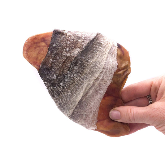 Oreille de porc enrobée morue