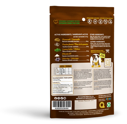 MBM Gâterie supplément hypoallergénique pour chien aux pommes - Calmant + Relaxation 170g
