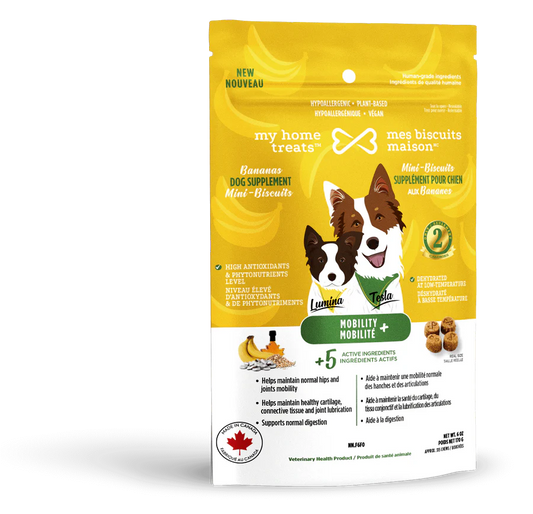 MBM Gâterie supplément hypoallergénique pour chien aux bananes - Mobilité+ 170g