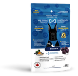 MBM Gâterie supplément hypoallergénique pour chien aux bleuets - Digestion+ 170g