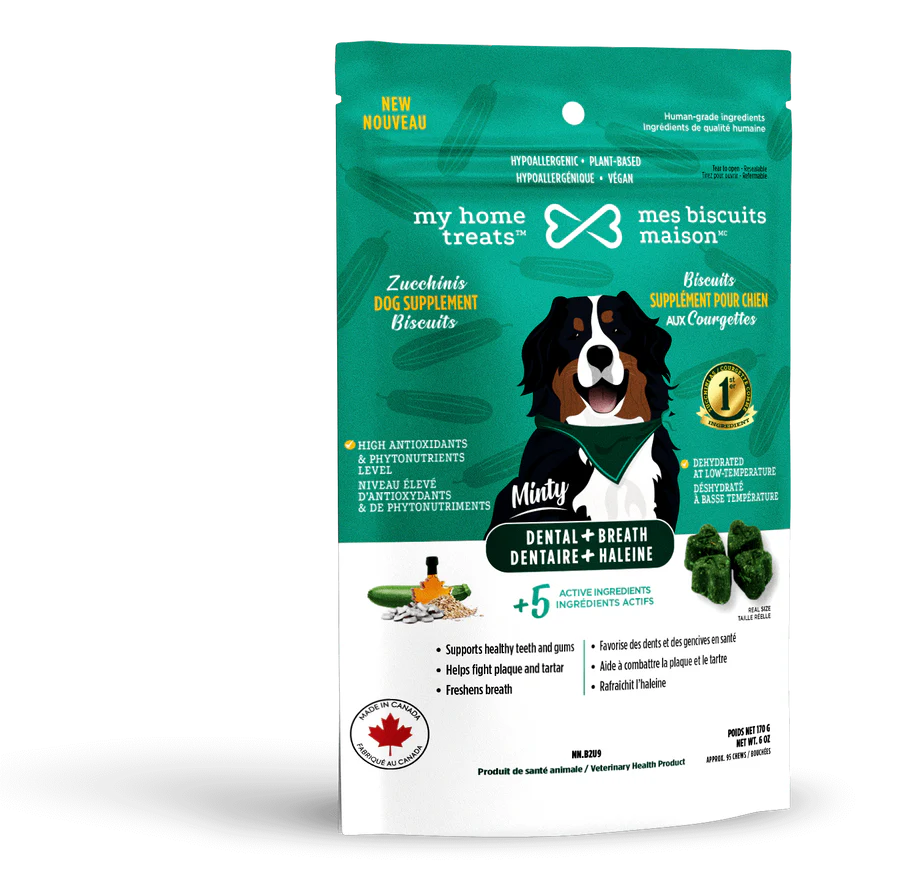 MBM Gâterie supplément hypoallergénique pour chien aux courgettes - Dentaire + Haleine 170g