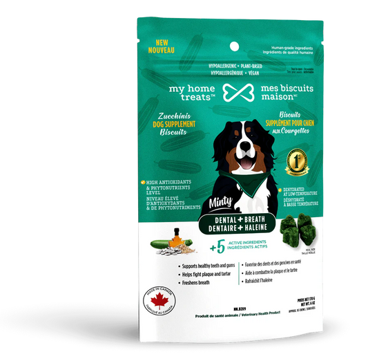 MBM Gâterie supplément hypoallergénique pour chien aux courgettes - Dentaire + Haleine 170g