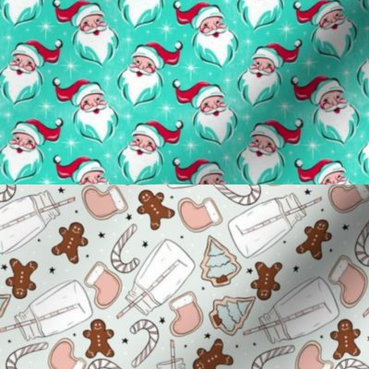 Père noël bleu & cookies - XS à XL