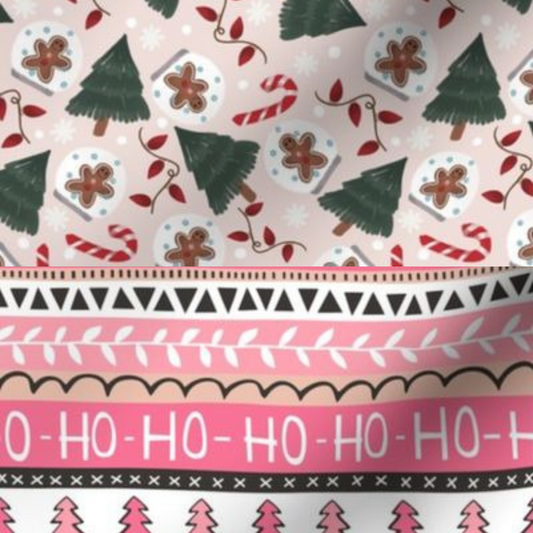 Boule de noël & ho ho rose - S
