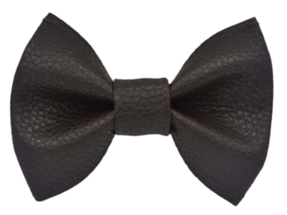 Boucle en cuirette - BRUNE TEXTURÉE