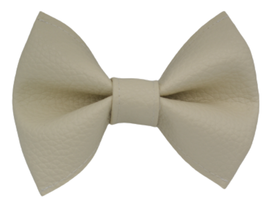 Boucle en cuirette - BLANCHE CRÈME TEXTURÉE