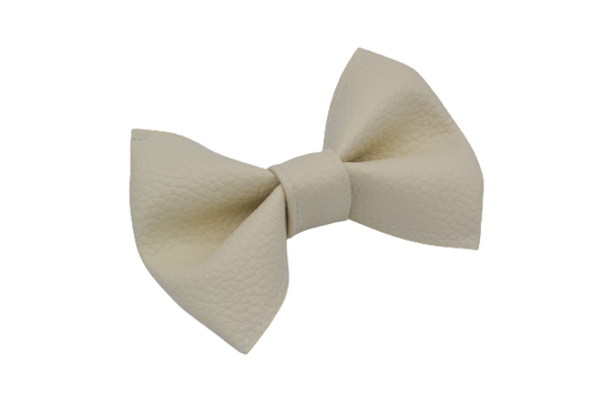 Boucle en cuirette - BLANCHE CRÈME TEXTURÉE