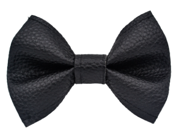 Boucle en cuirette - NOIRE texturée