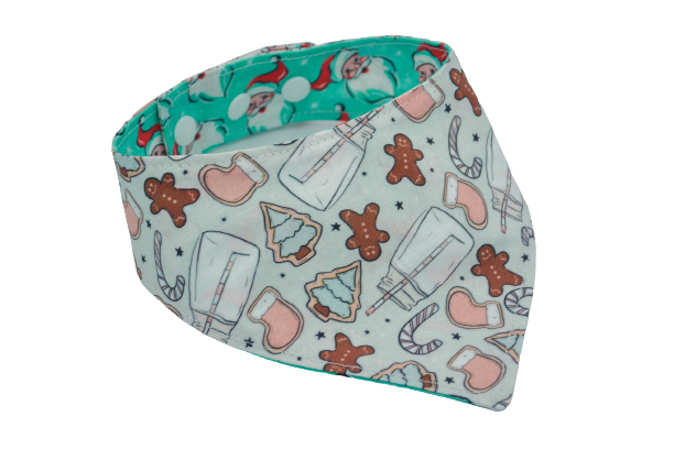 Père noël bleu & cookies - XS à XL