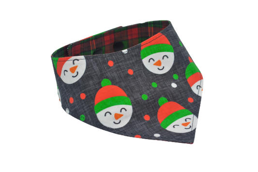 Bonhommes de neige rouges & verts - L