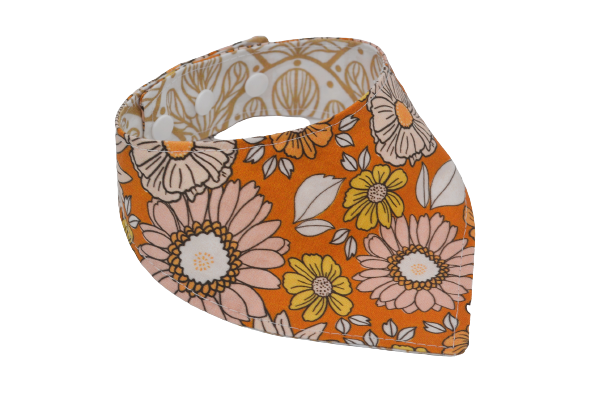 Fleurs & feuilles ocre - S, M