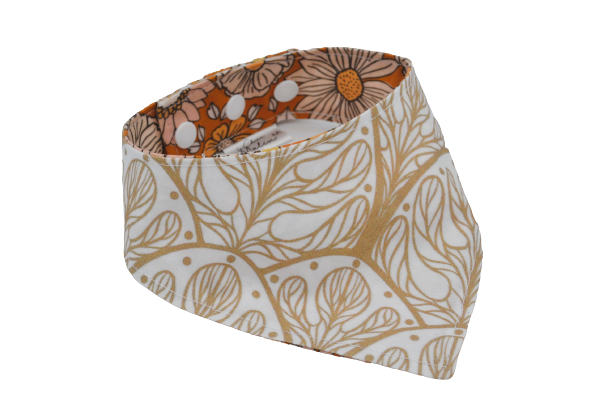 Fleurs & feuilles ocre - S, M
