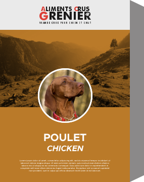 Seulement poulet - viande et os broyés À COMPLÉTER