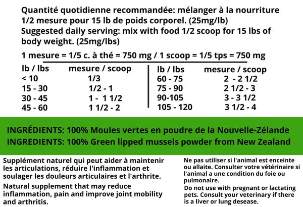 Moule verte 170g